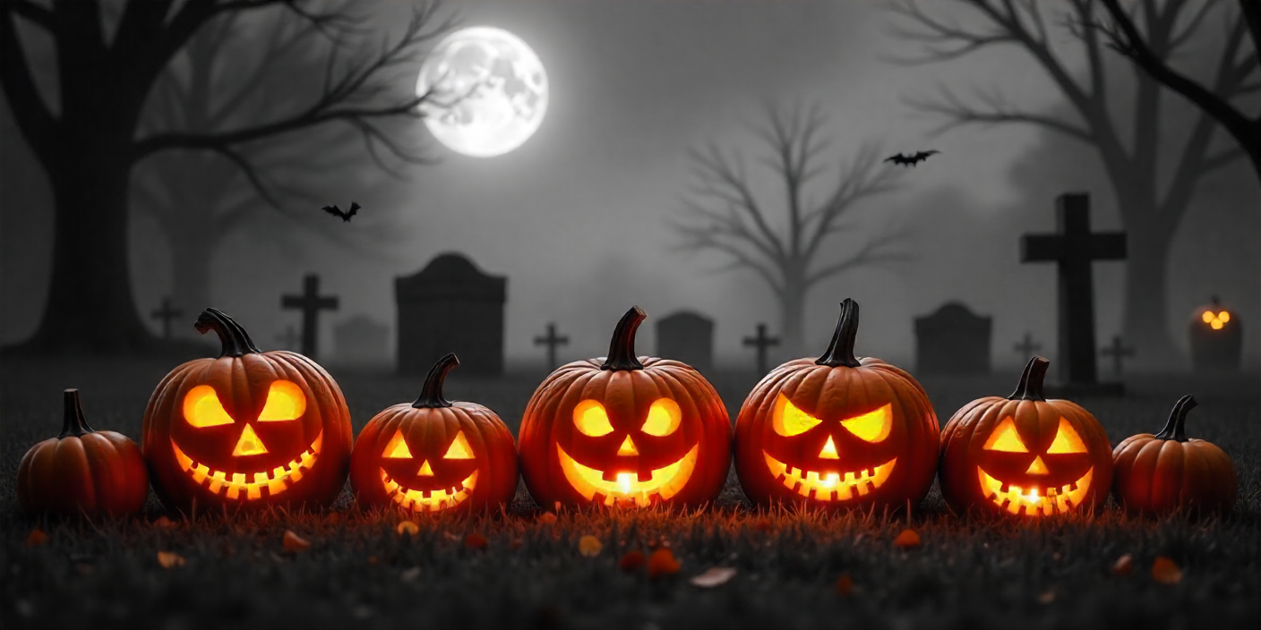 Призрачни Хелоуин Свещи